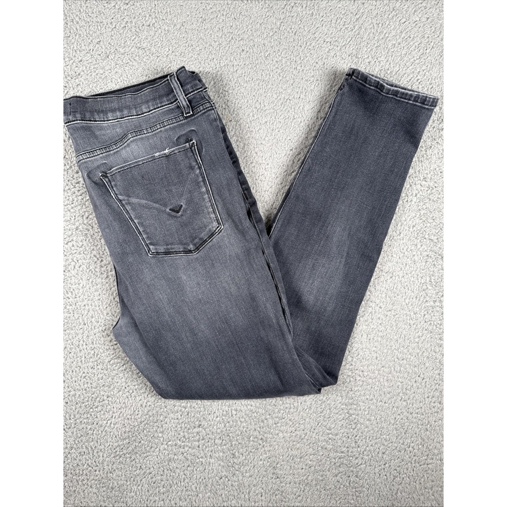 Hudson Barbara‎ Jeans Womens 34 (32X29)Super Skinny Black Stretch Denim